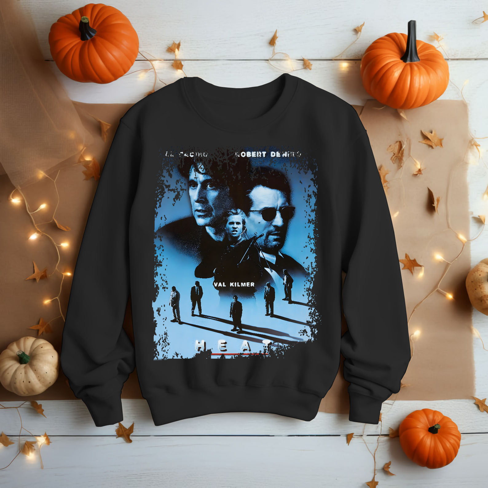Heat - Movie Poster Inspired Unisex Black T-Shirt - HQ
