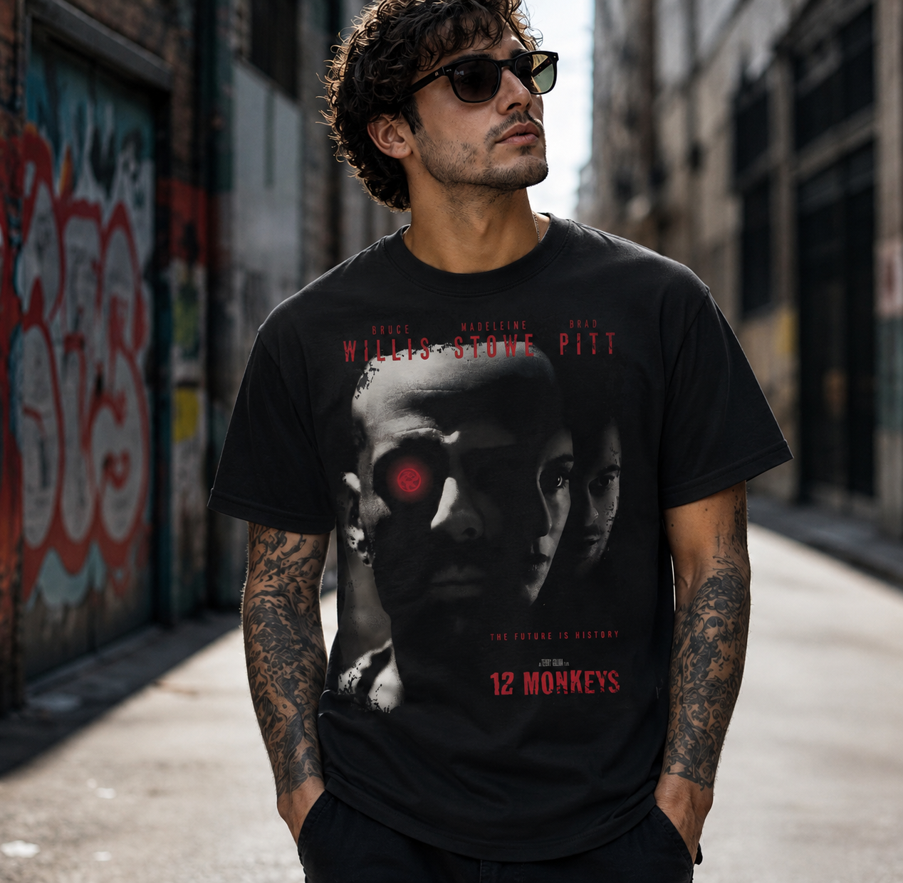 12 Monkeys - Movie Poster Inspired Unisex Black Shirt