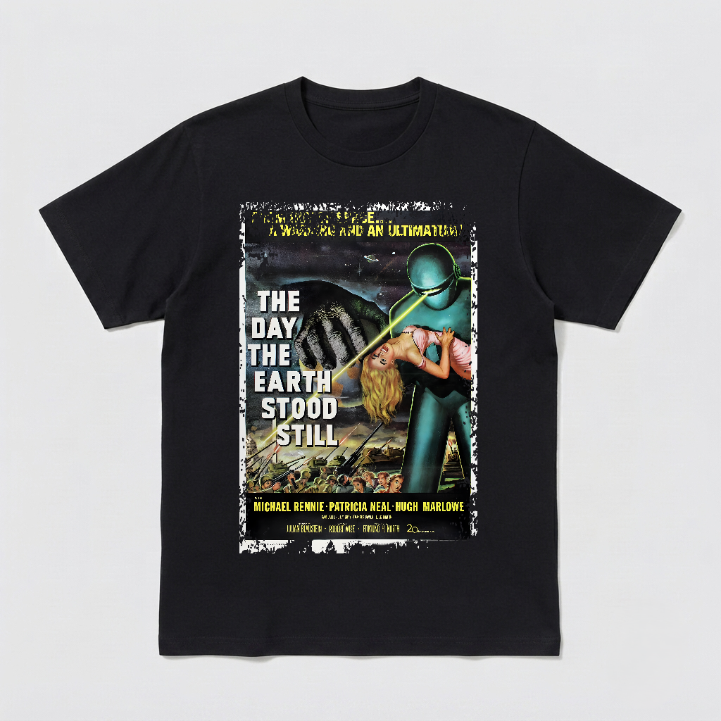 The Day the Earth Stood Still (1951) -Movie Poster inspired Unisex Black Shirt
