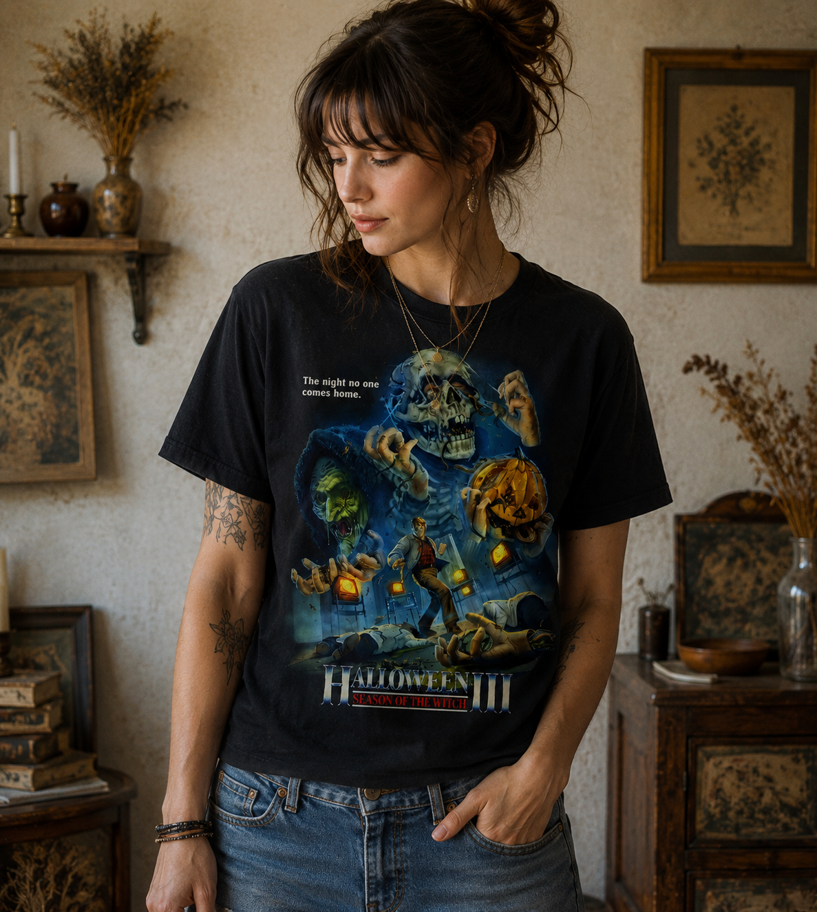 New Halloween III Season of the Witch Horror Movie T-Shirt Black, Size S - 5XL-TH81993
