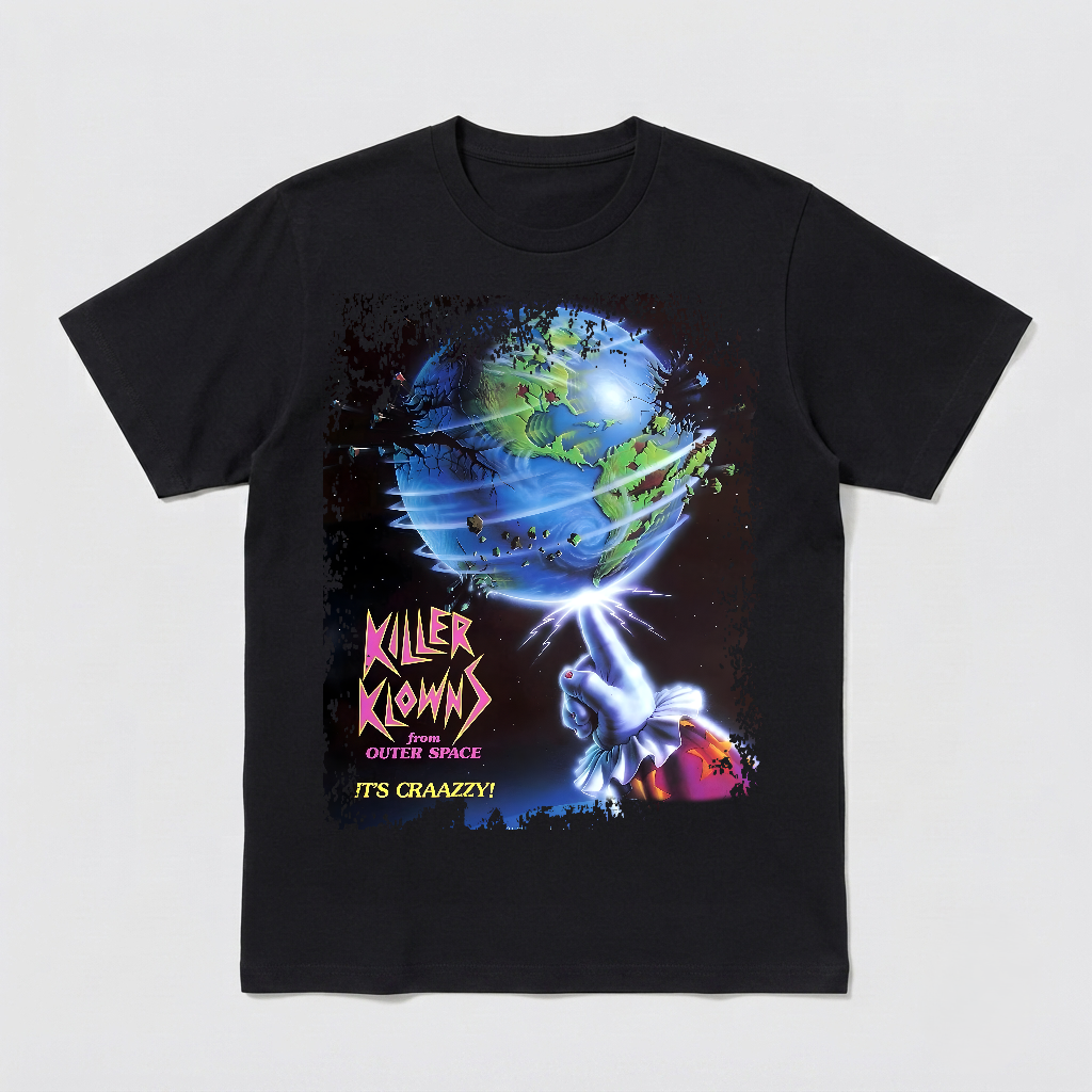 Killer Clowns from Outer Space - Movie Poster Inspired Unisex Black Shirt