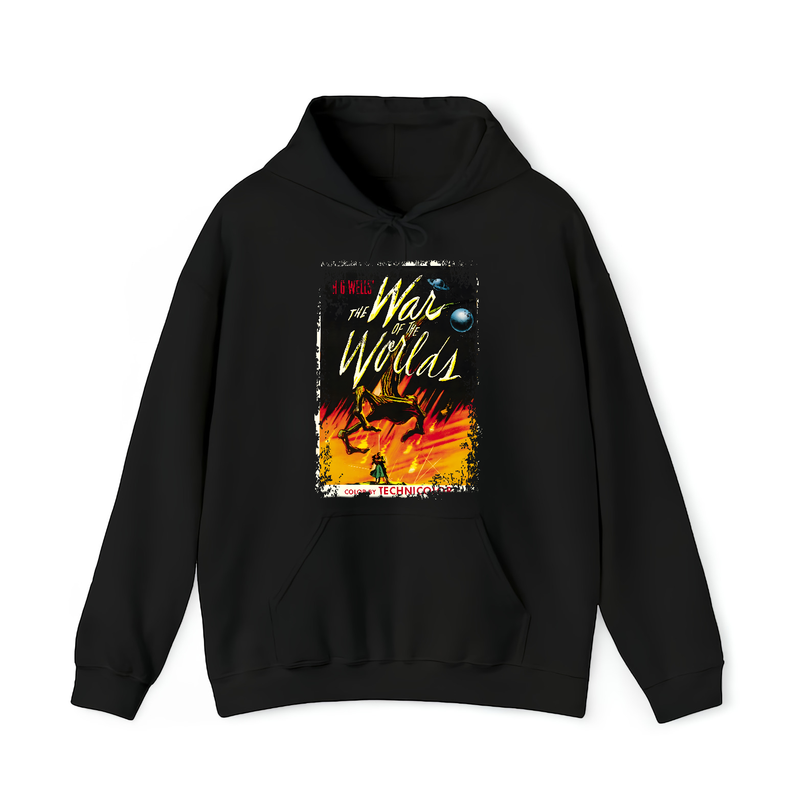 The War of the Worlds (1953) - Movie Poster inspired Unisex Black Shirt - HQ