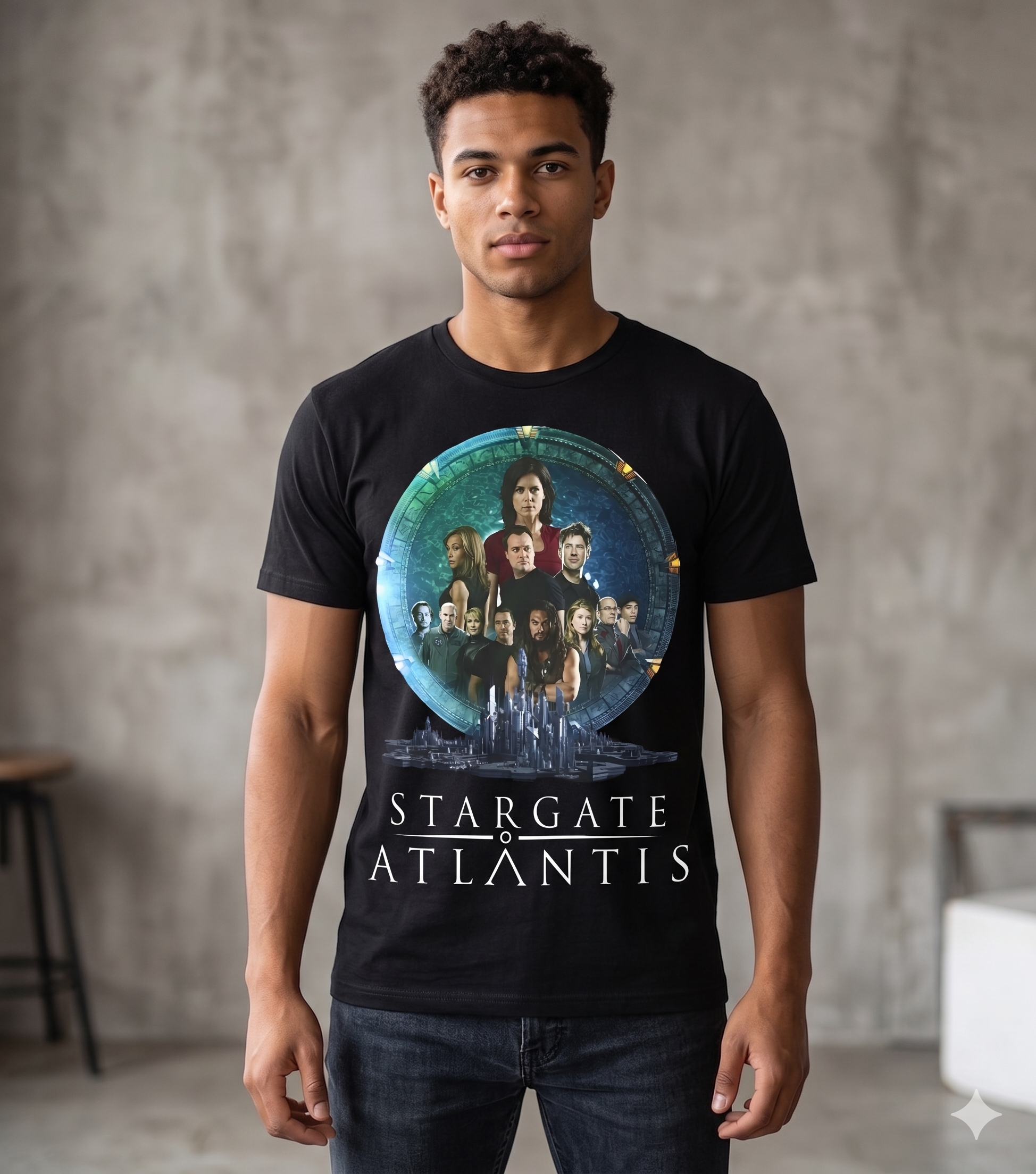 Stargate Atlantis Unisex Tee, Sci-Fi Graphic T-Shirt, Space TV Show Shirt-TH82029