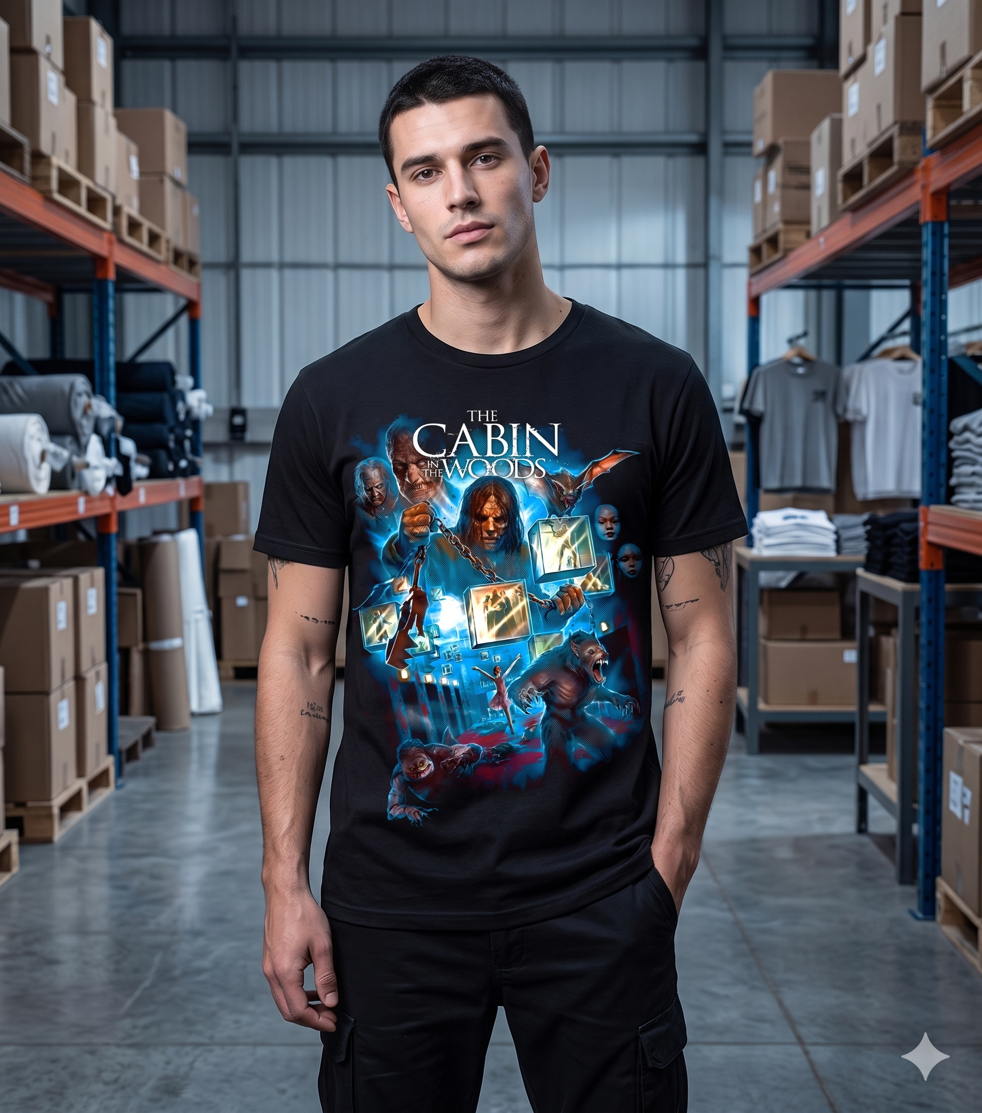The Cabin In The Woods Movie Horror T-Shirt Black S-3Xl-TH82004