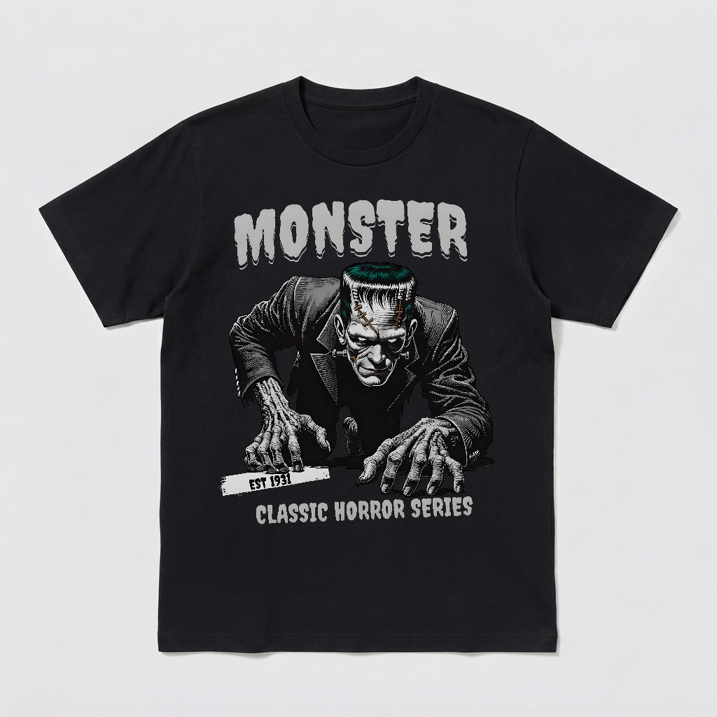 Monster Frankenstein 1931 Classic Horror Tee Vintage Poster Shirt - HQ