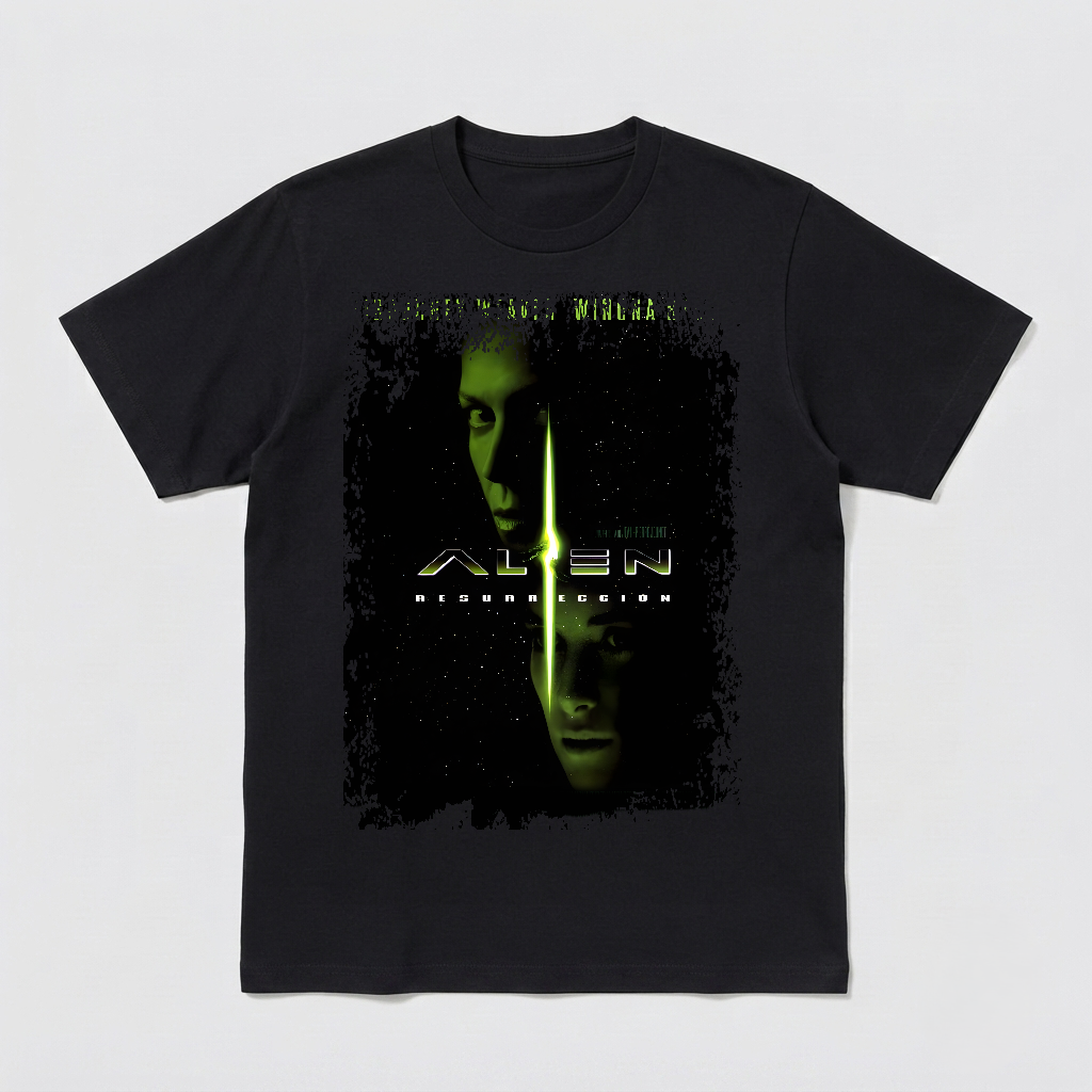 Alien Resurrection - Movie Poster Inspired Unisex Black Shirt