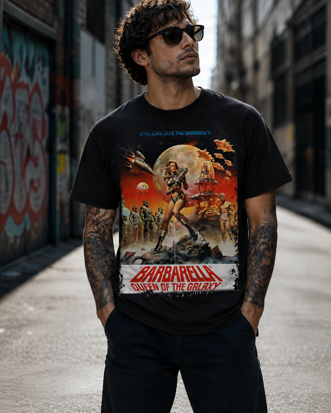Barbarella - Movie Poster Inspired Unisex Black Shirt