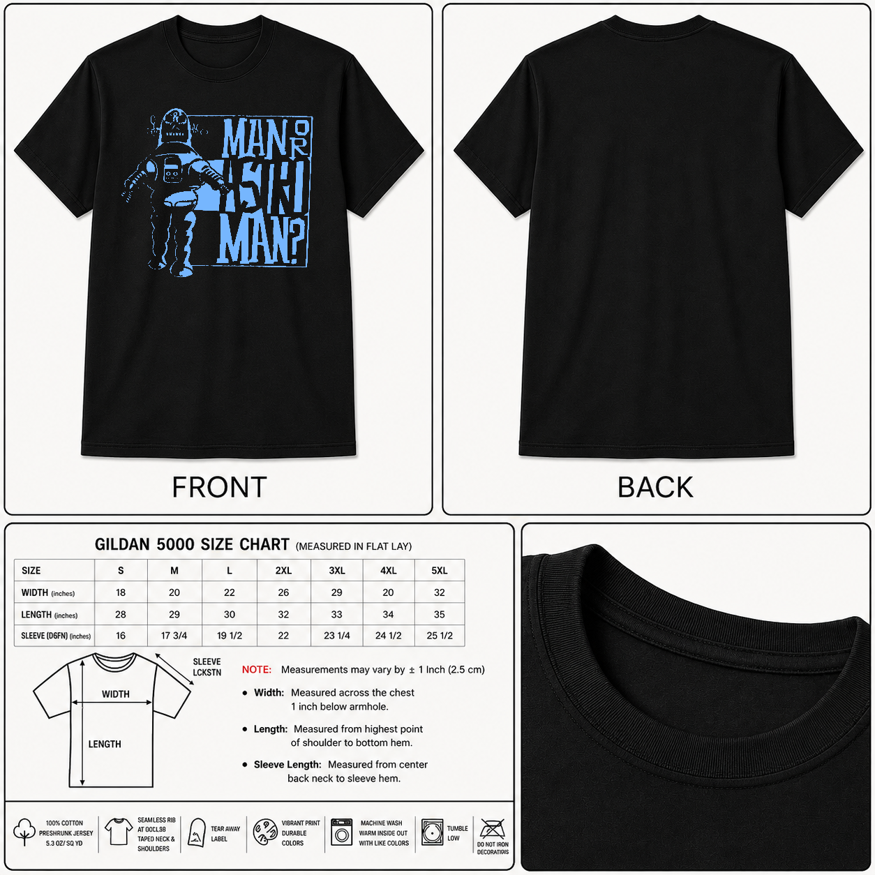 Man or Astroman shirt, Unisex Tee