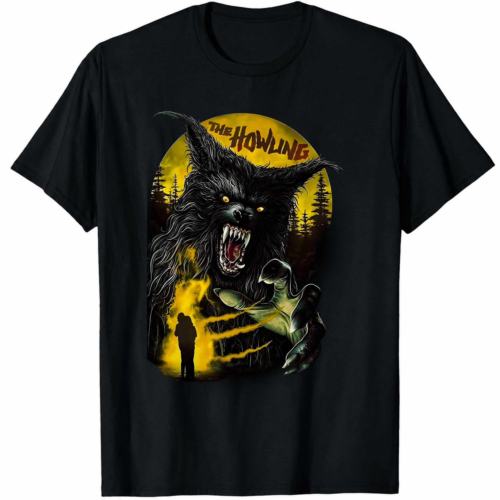 The Howling Tee, Werewolf T-Shirt, Horror Movie Shirt, Halloween Apparel-TH82025