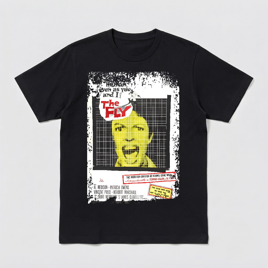 The Fly (1958) -Movie Poster inspired Unisex Black Shirt