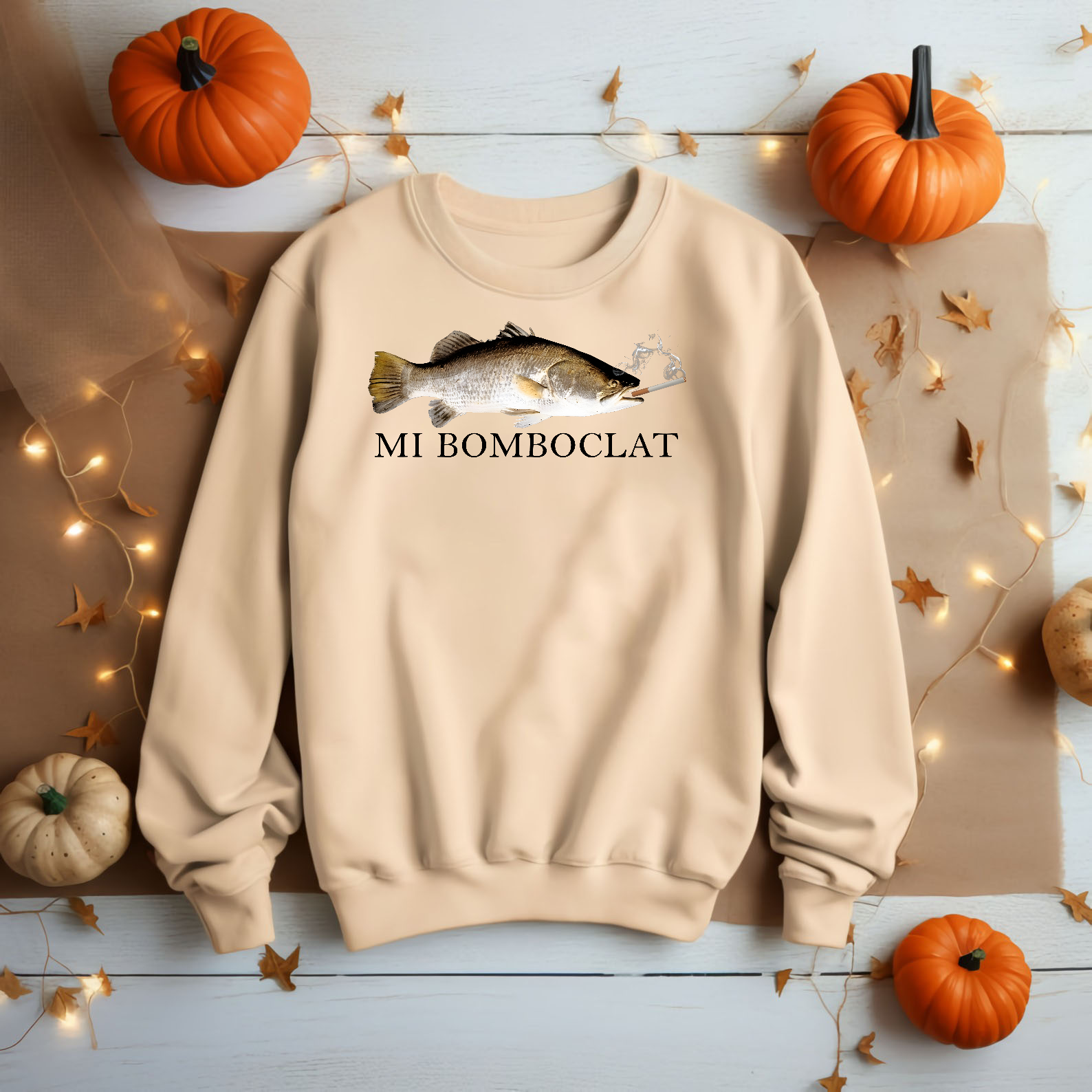 Bomboclat Fish Meme Tshirt - Mi Bomboclat Comfort Colors Shirt - Silly Fish Gag Y2k Shirt