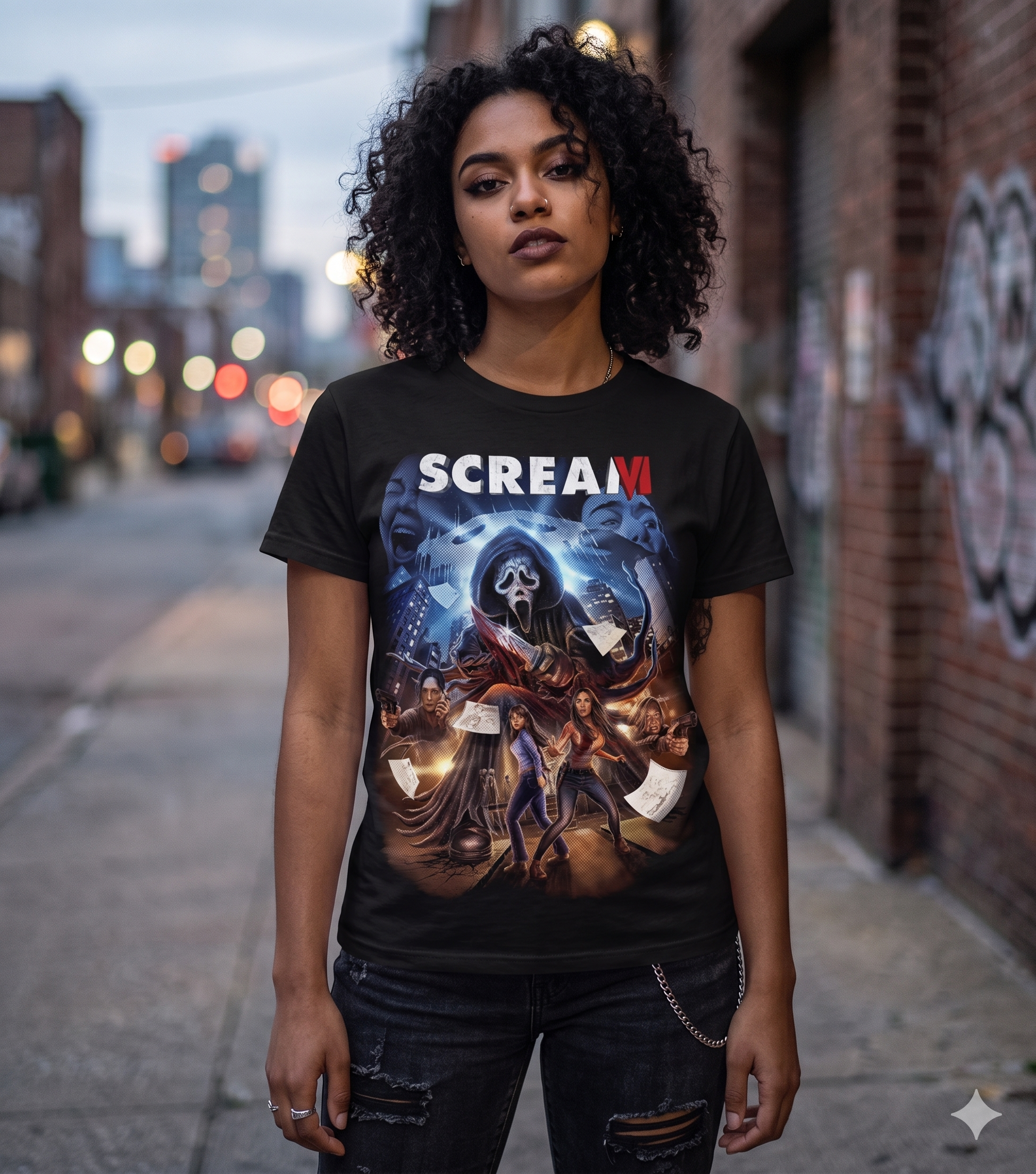 Scream VI Horror T-Shirt Black S-3XL -TH82014