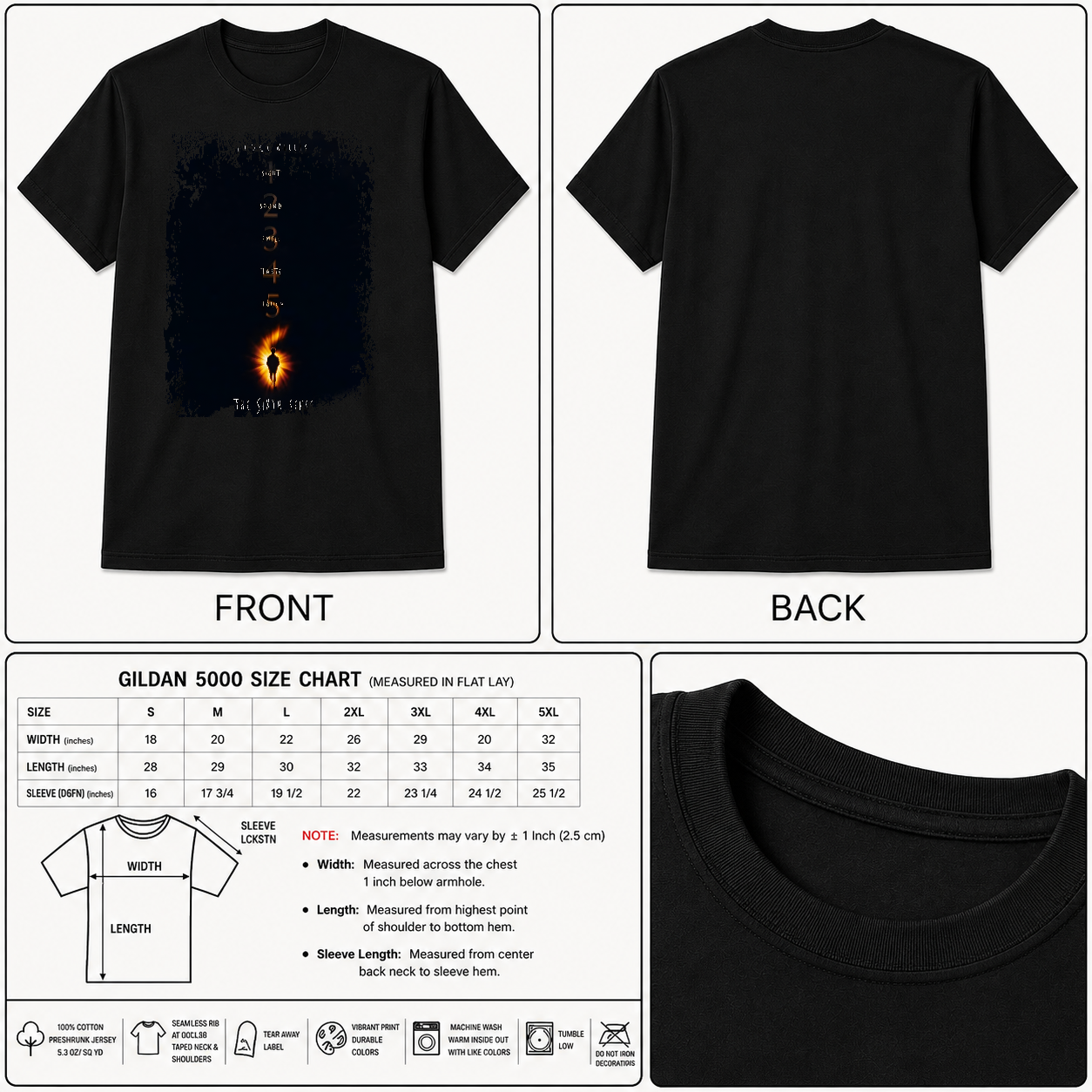 Sixth Sense - Movie Poster Inspired Unisex Black Shirt - HQ