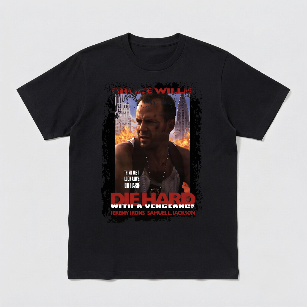 Die Hard With A Vengeance - Movie Poster inspired Unisex Black Shirt