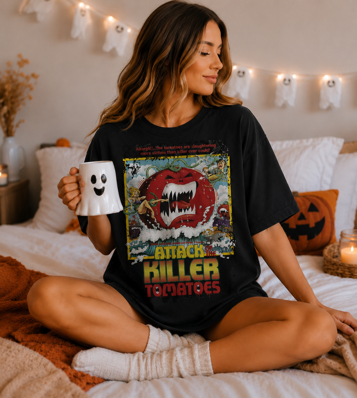 Attack of the Killer Tomatoes - Movie Poster Inspired Unisex Black Shirt