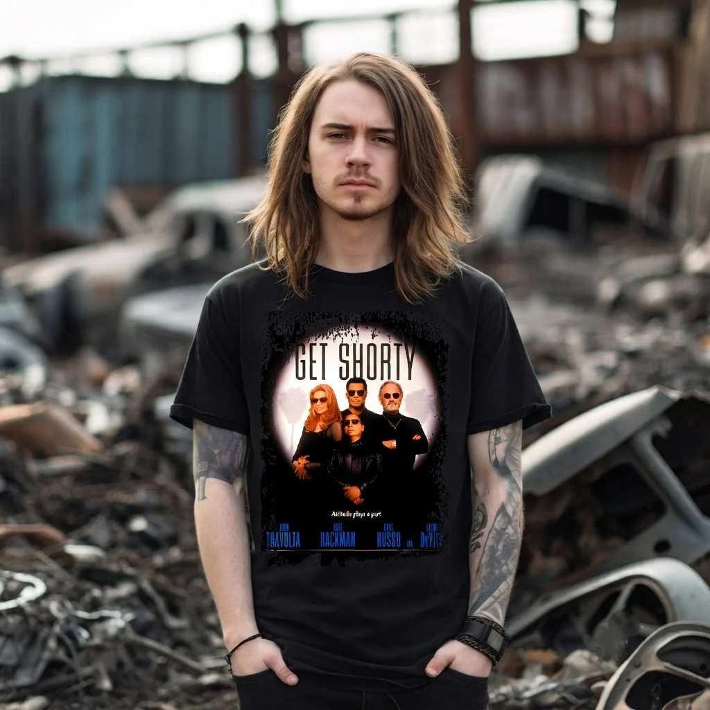Get Shorty - Movie Poster Inspired Unisex Black Shirt