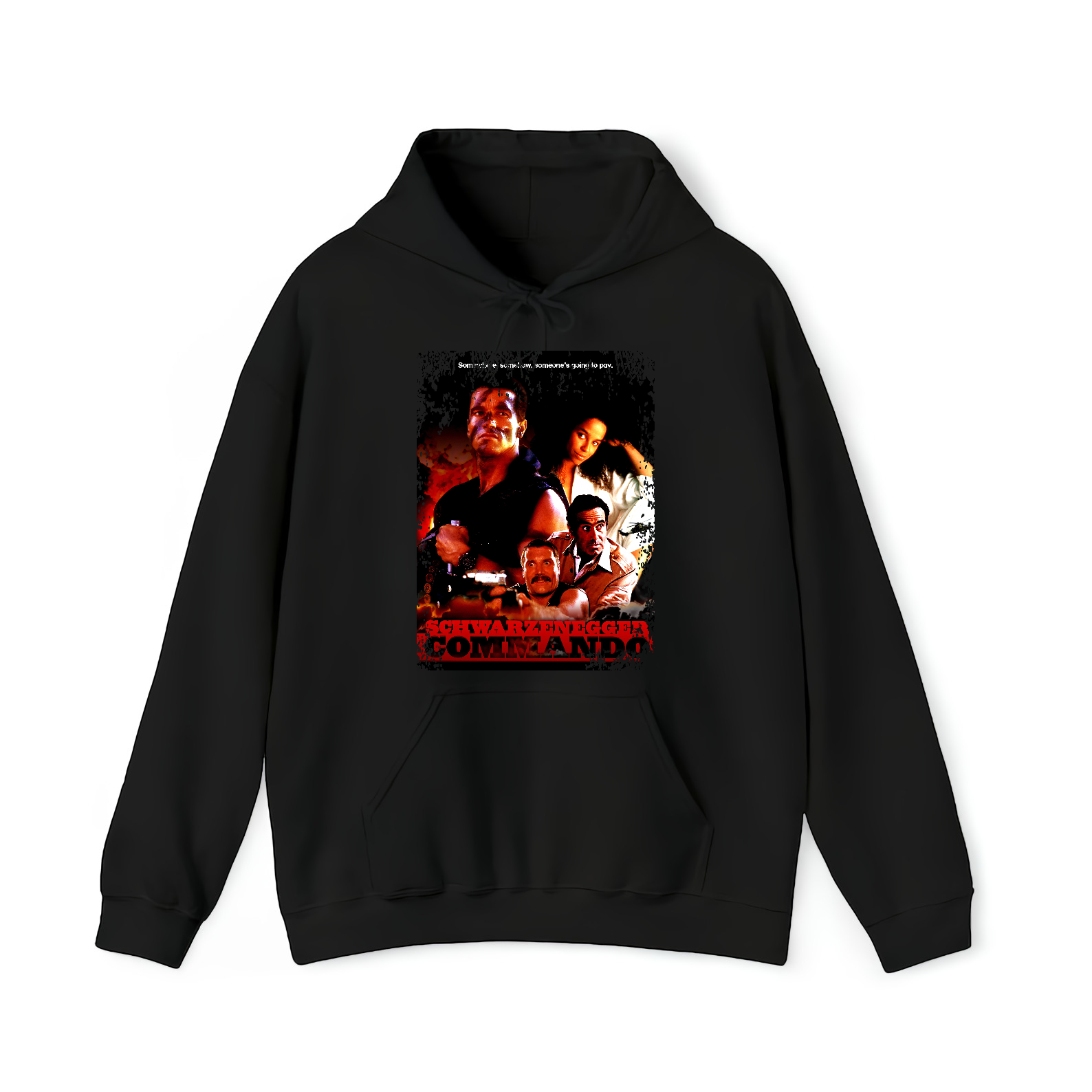 Commando - Movie Poster Inspired Unisex Black T-Shirt - HQ