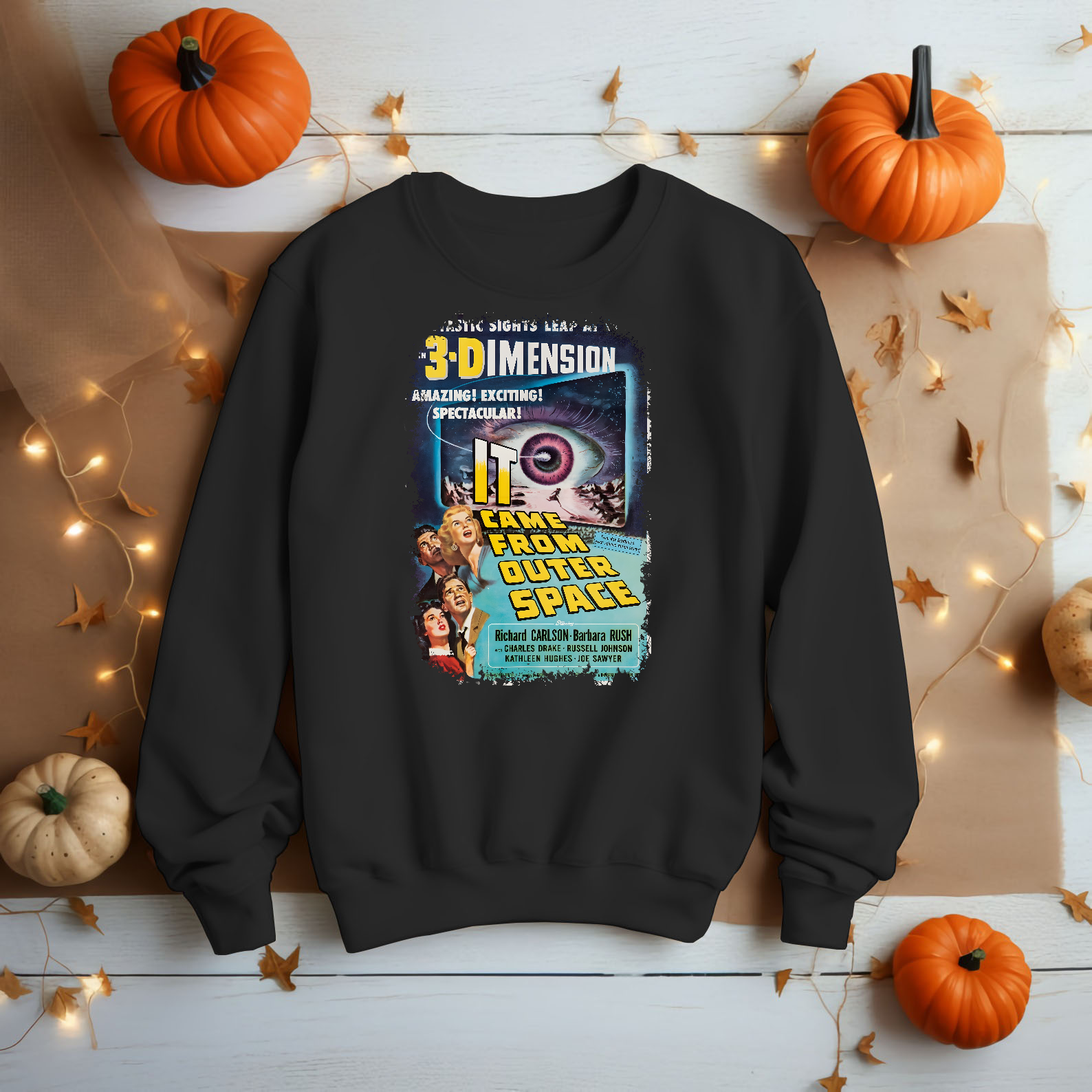 It Came from Outer Space (1953) - Movie Poster inspired Unisex Black Shirt