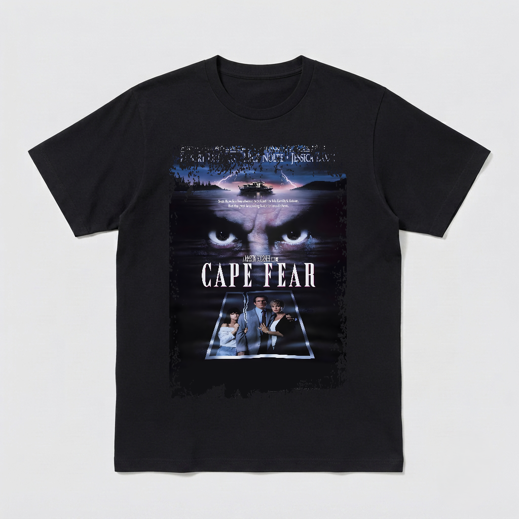 Cape Fear - Movie Poster Inspired Unisex Black Shirt