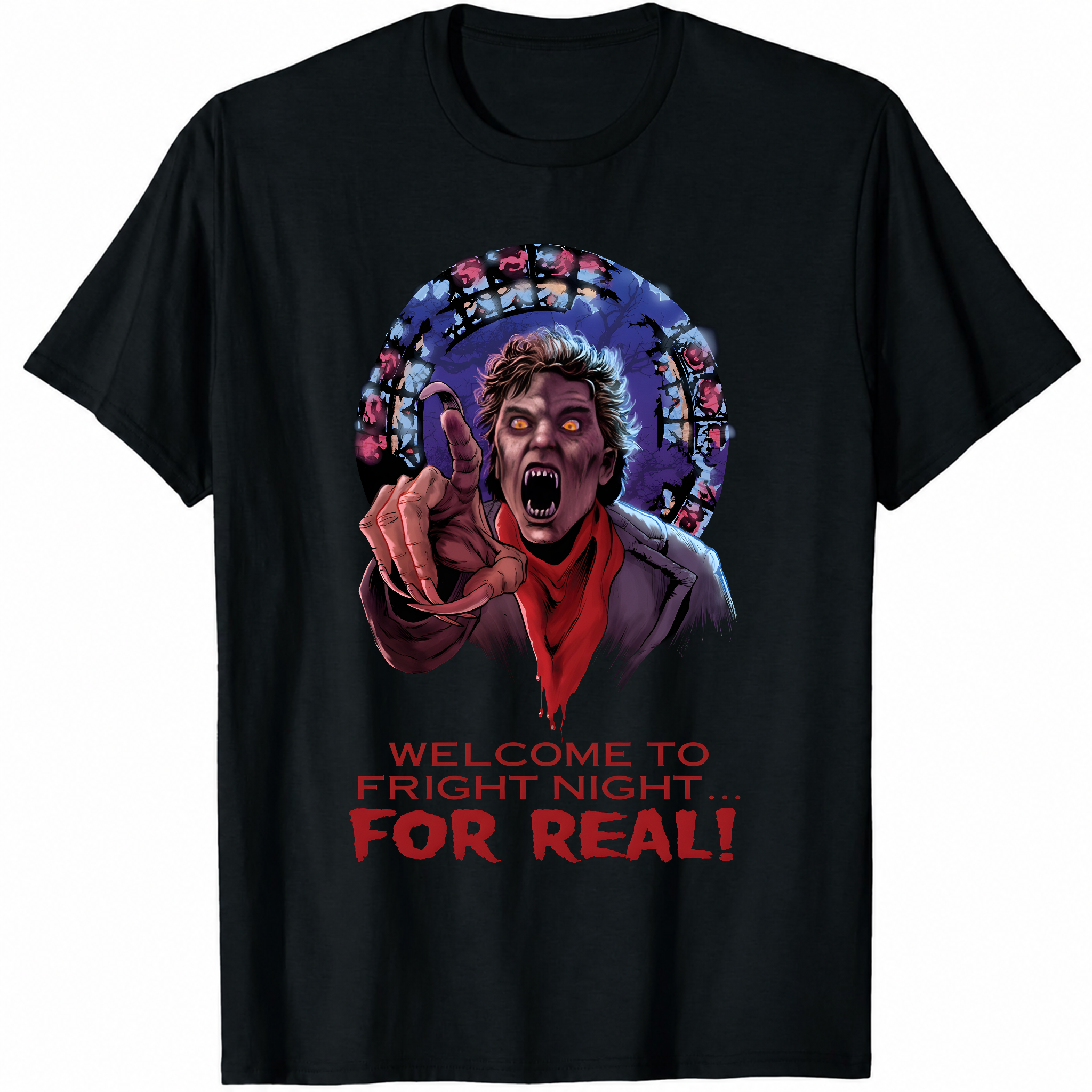 Welcome To Fright Night For Real! Fright Night Horror Movie T-Shirt Black S-3XL-TH82009