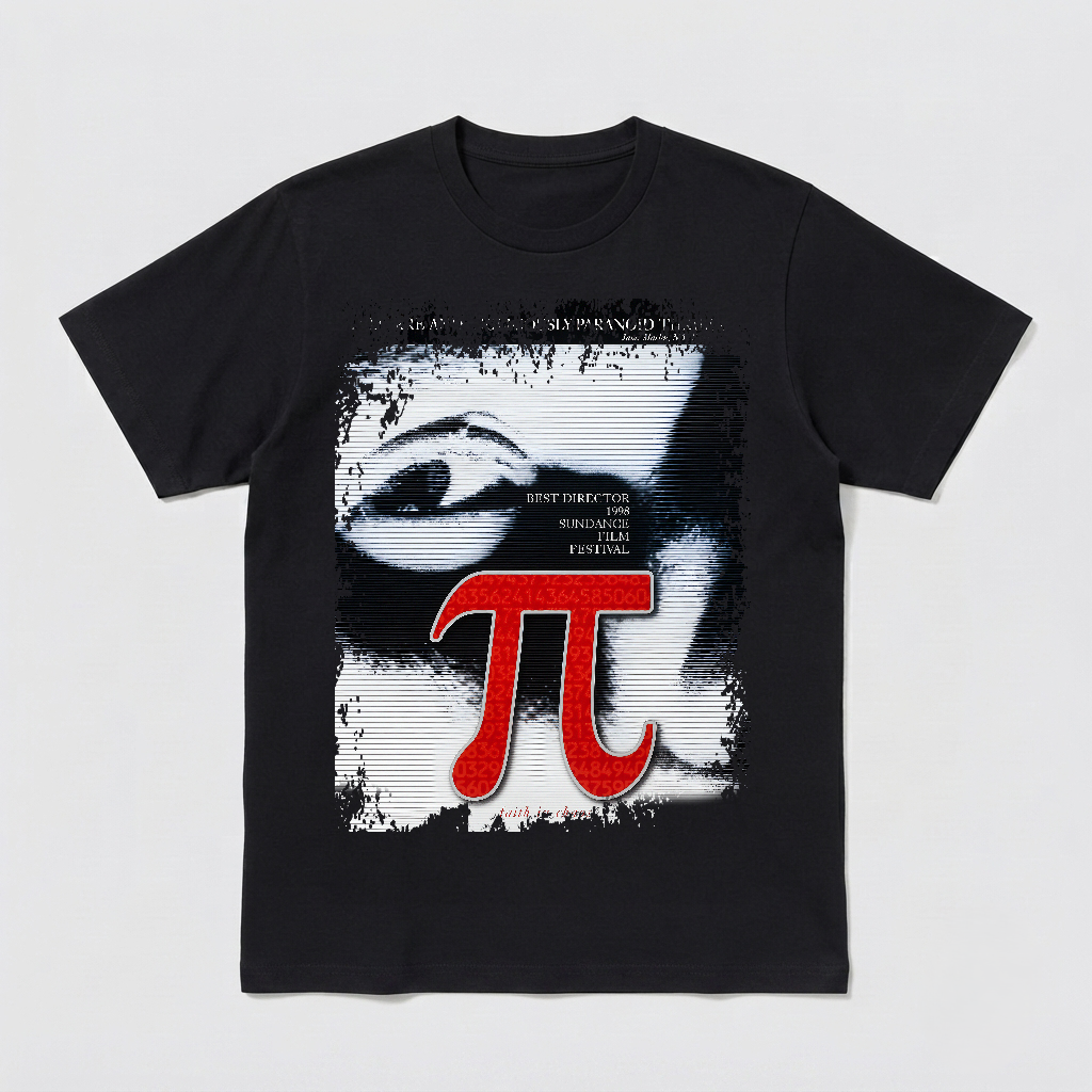 Pi - Movie Poster Inspired Unisex Black T-Shirt - HQ
