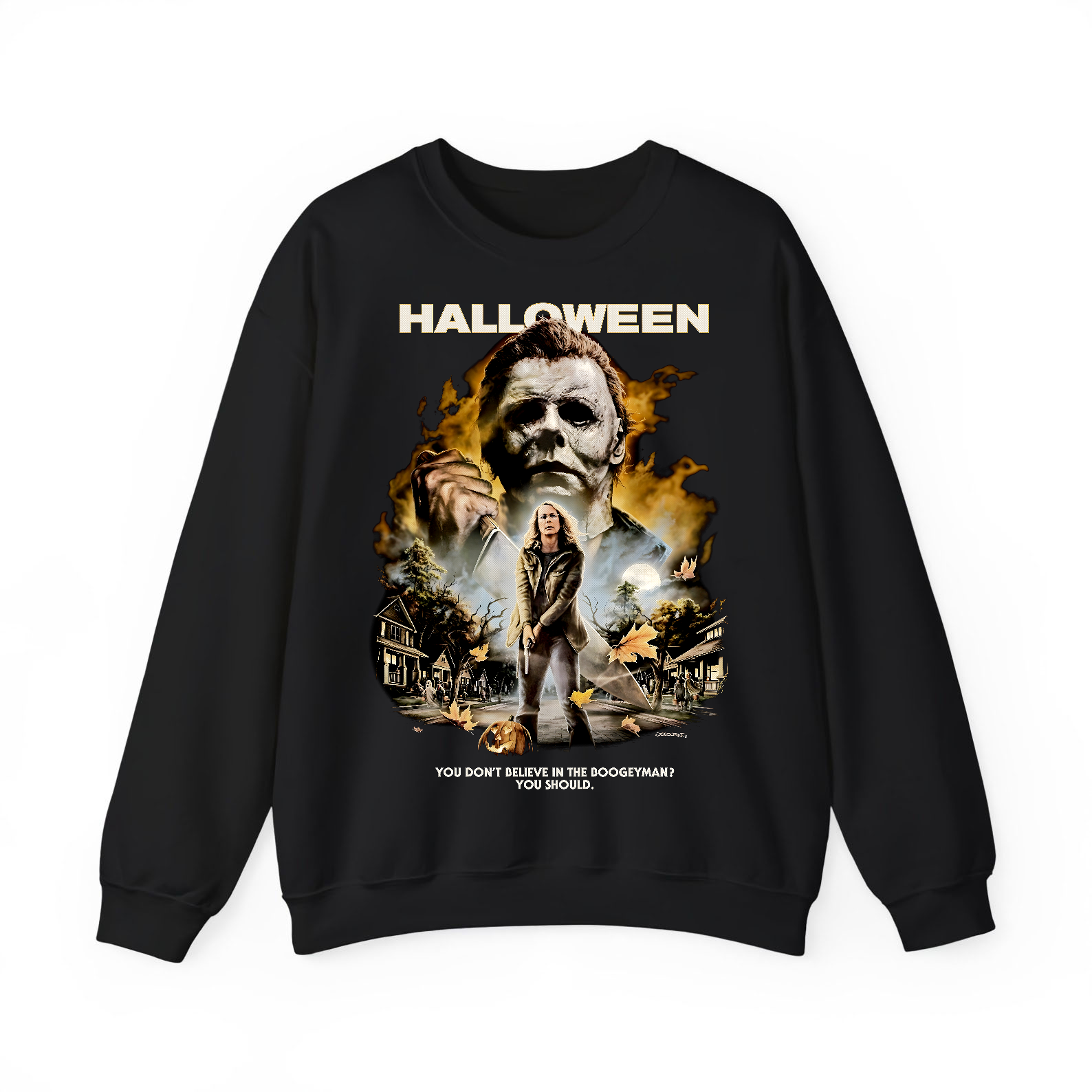 Halloween Movie Horror Michael Myers T-Shirt Black S-3XL-TH81996