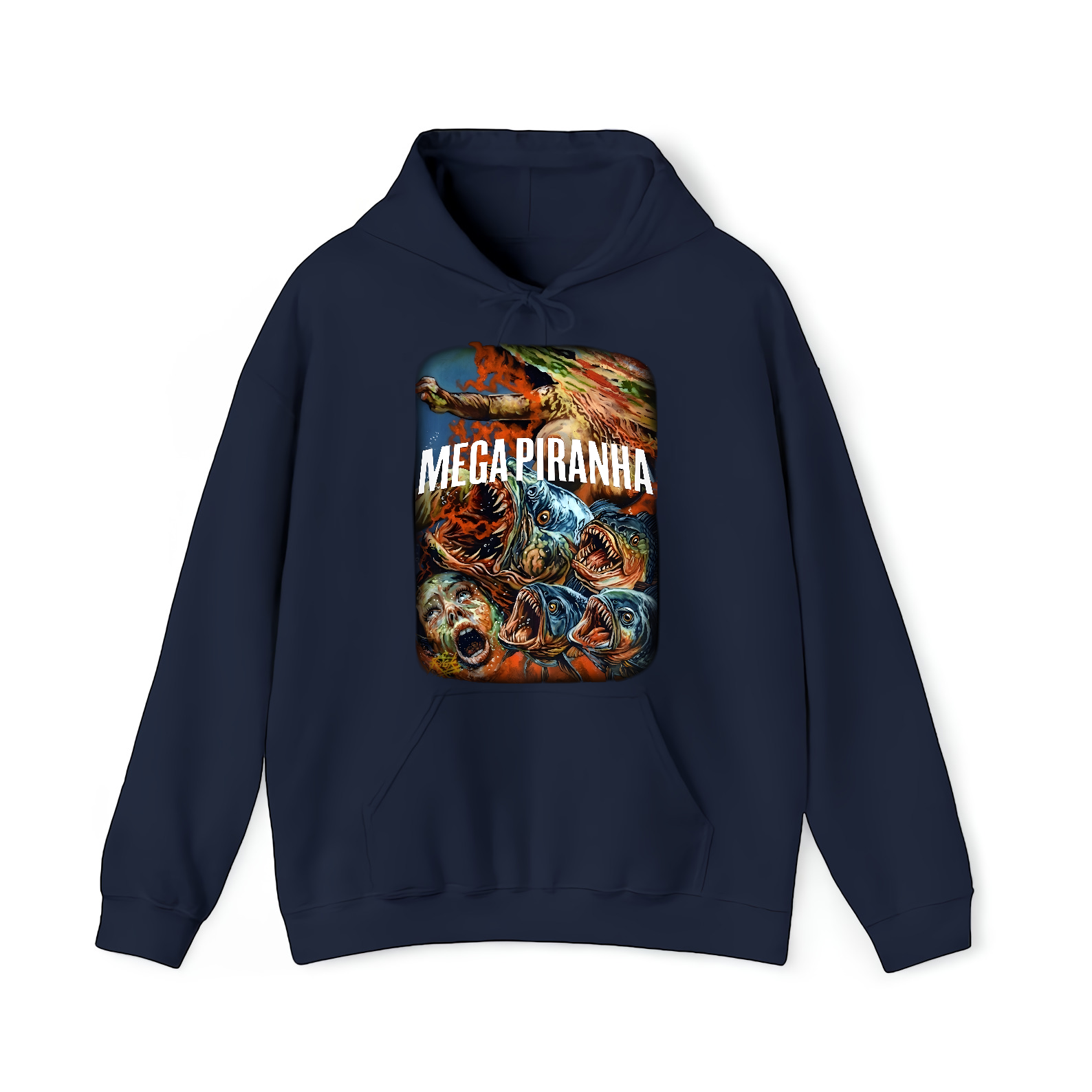 Horror B-Movie T-Shirt - Mega Piranha- Sizes S - 5XL - Gore Terror-TH82089