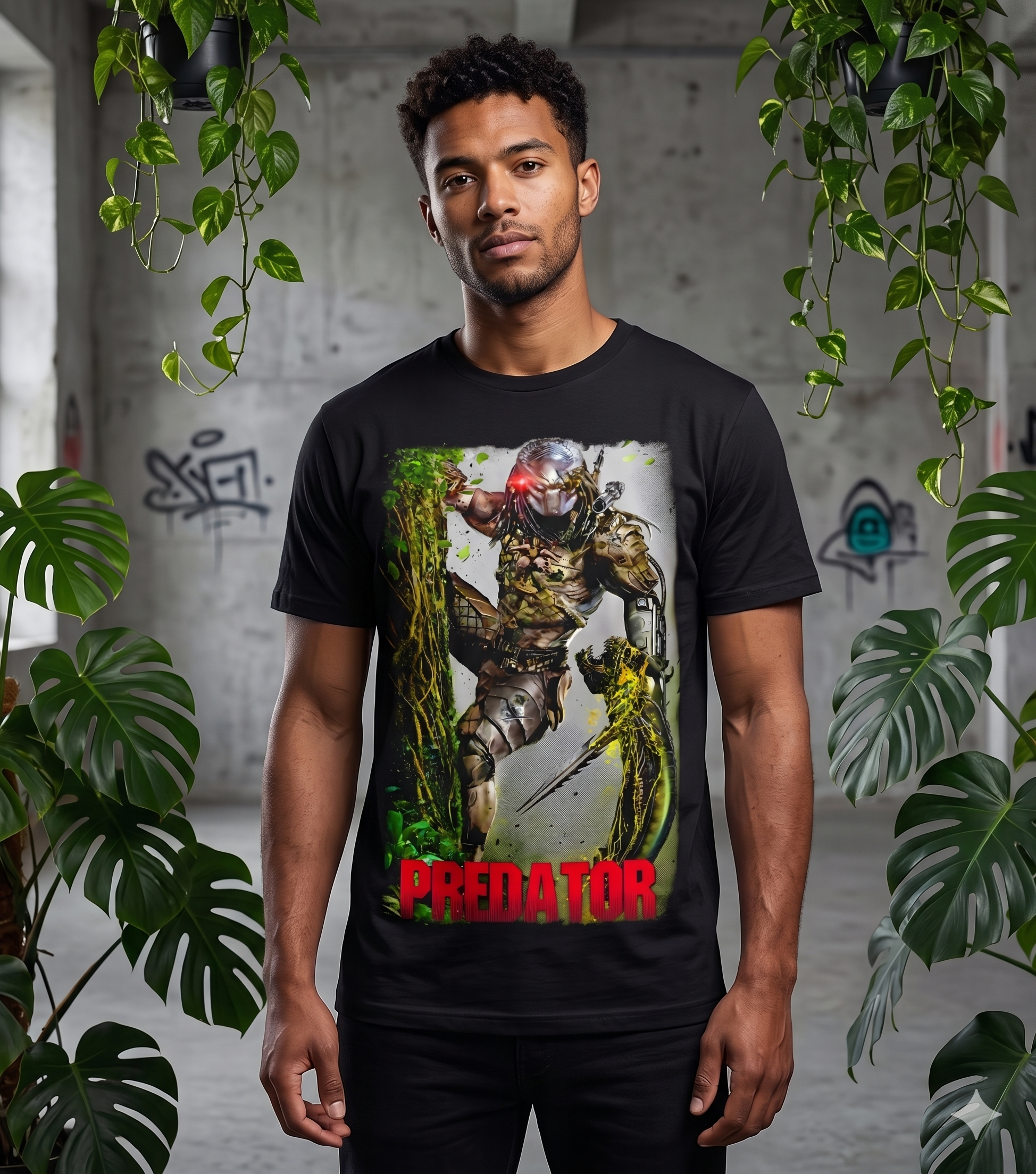 Predator Movie T-Shirt Black S-3XL-TH82007