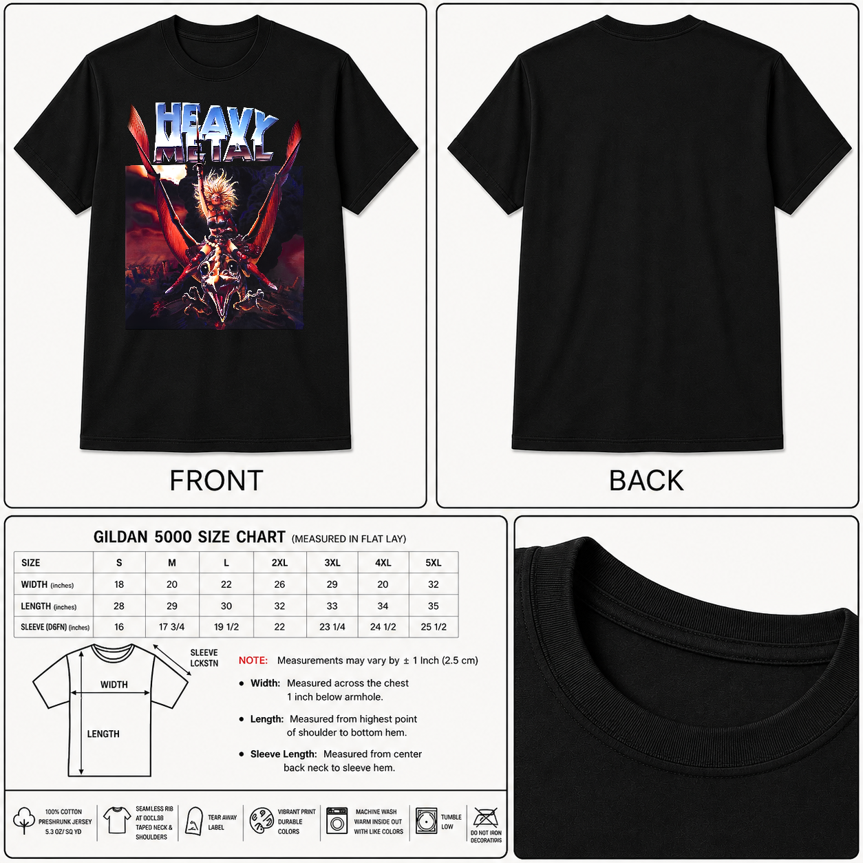 Retro Vintage Heavy-Movie Men Women Funny Metal Shirt - HQ