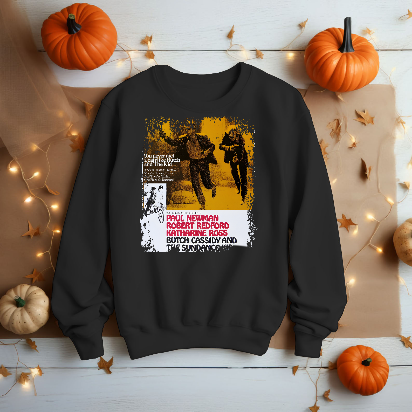 Butch Cassidy & The Sundance Kid - Western Movie Poster Unisex Black Shirt