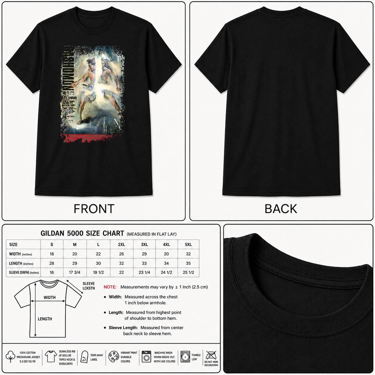 Rashomon - Japanese Movie Poster Inspired Unisex Black Shirt