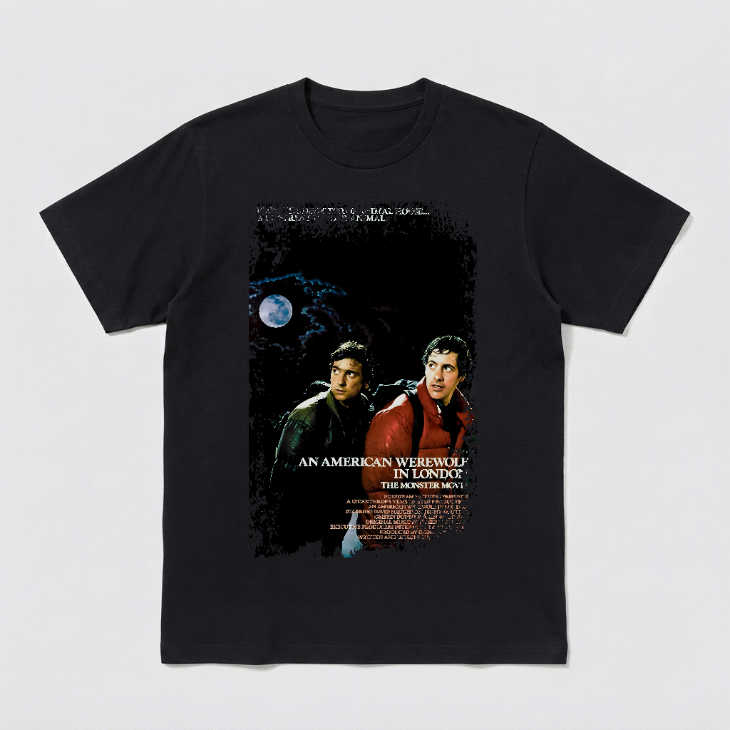 An American Werewolf in London - Movie Poster Inspired Unisex Black Shirt