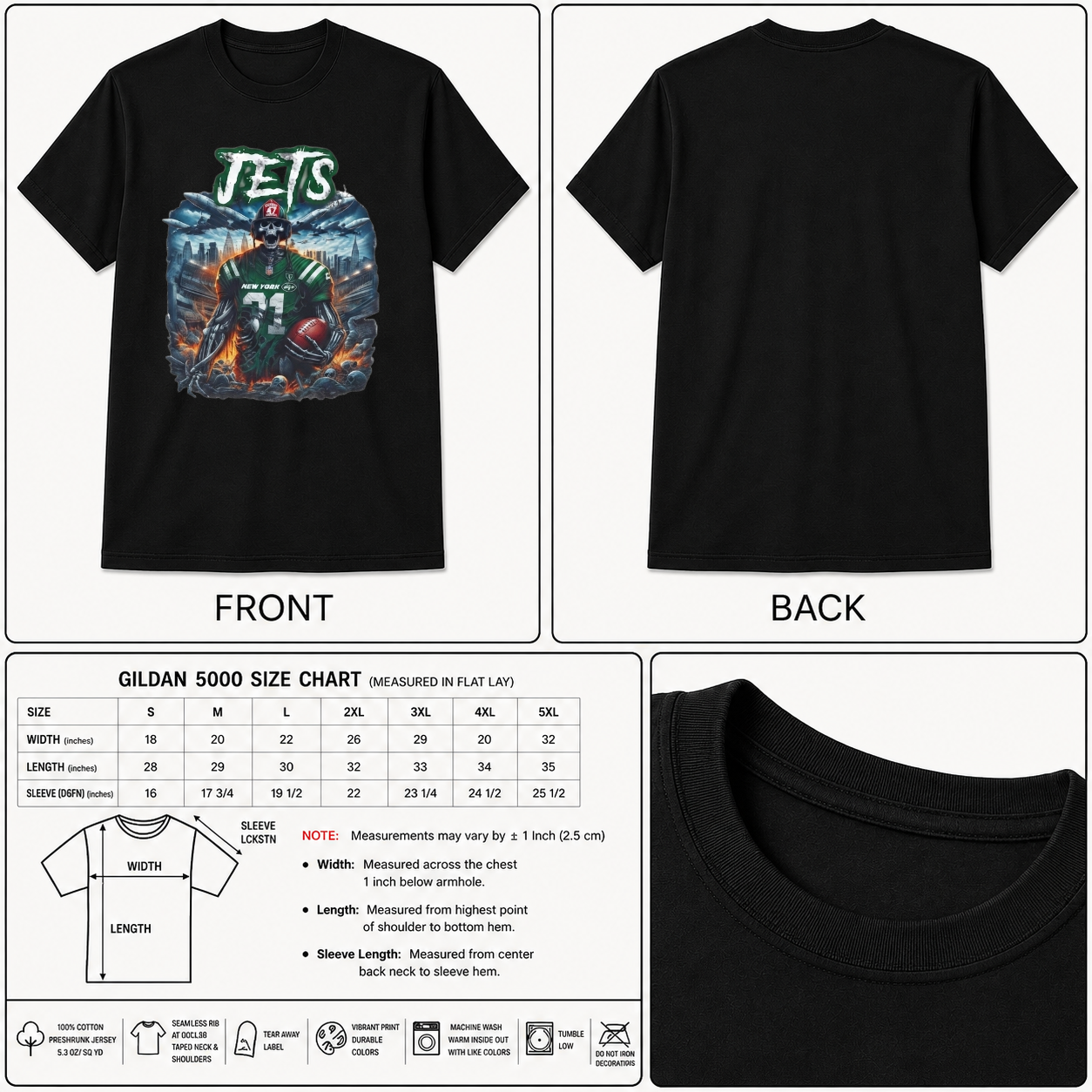 New York Jets Horror Mash Up Shirt