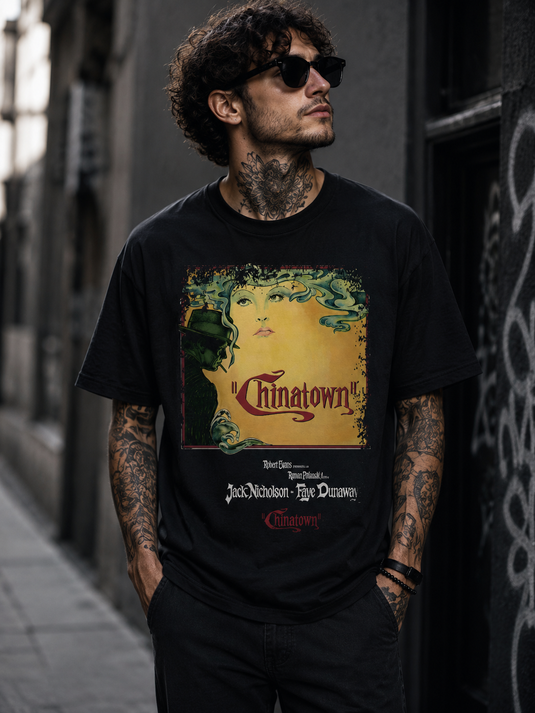 Chinatown - Movie Poster Inspired Unisex Black Shirt