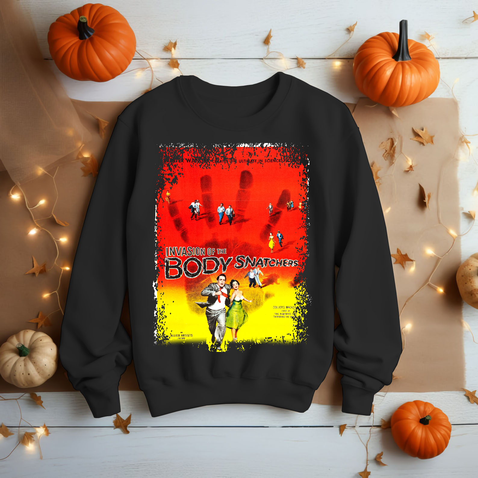 Invasion of the Body Snatchers - Movie Poster inspired Unisex Black T-Shirt - HQ