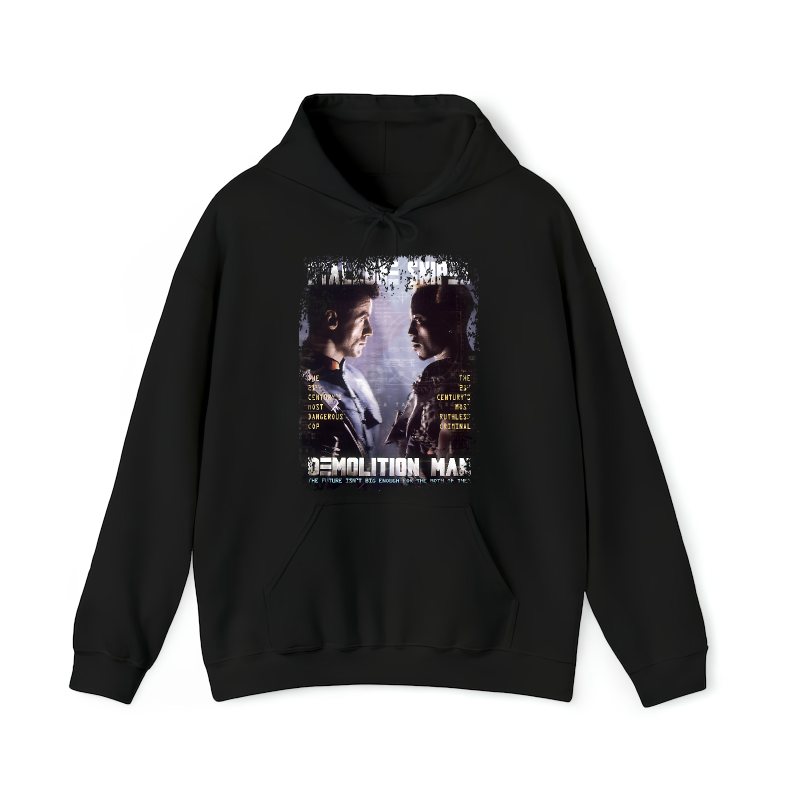 Demolition Man - Movie Poster Inspired Unisex Black T-Shirt - HQ