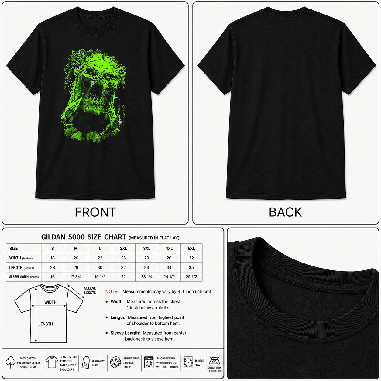 Predator T-Shirt Black S-3XL-TH82018