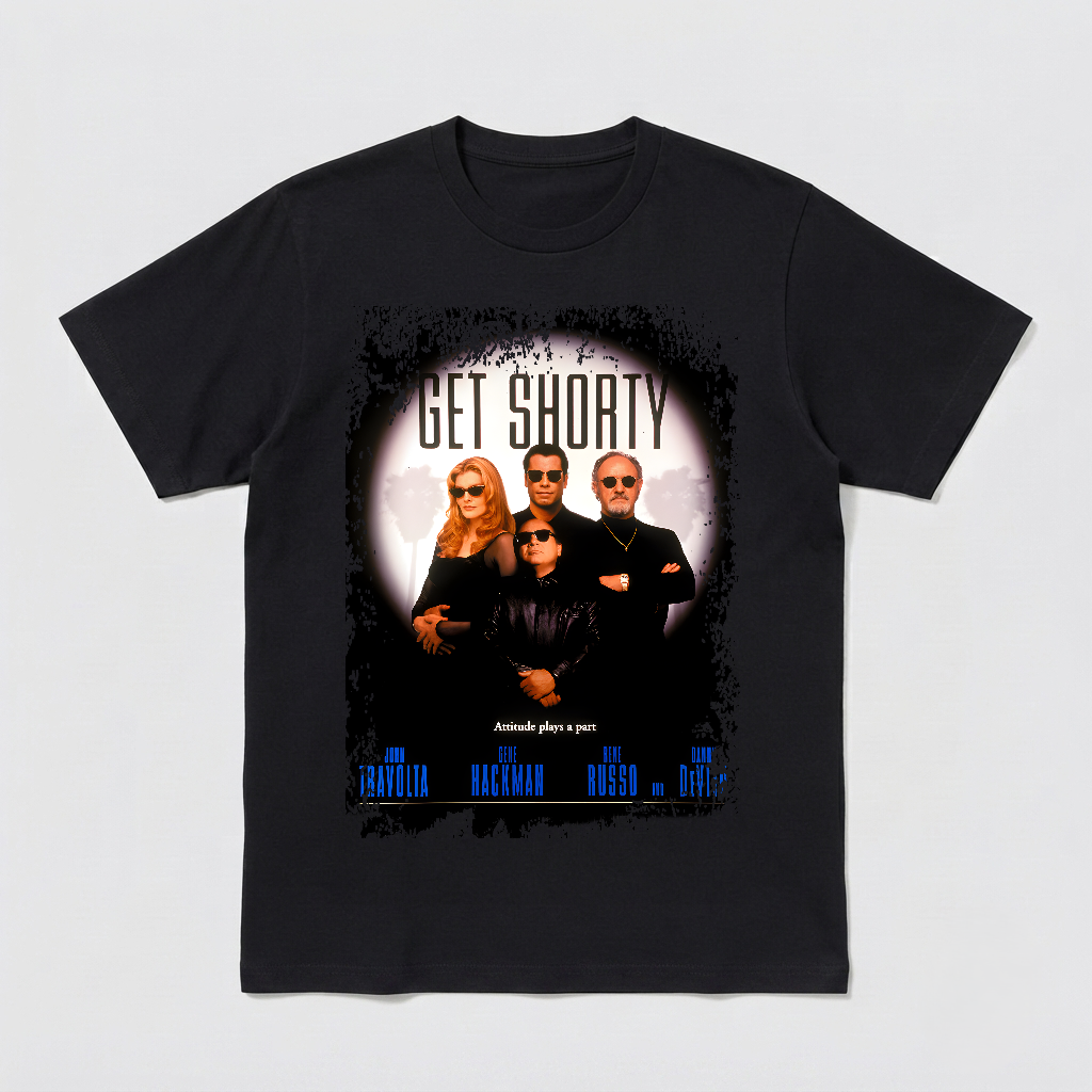 Get Shorty - Movie Poster Inspired Unisex Black Shirt
