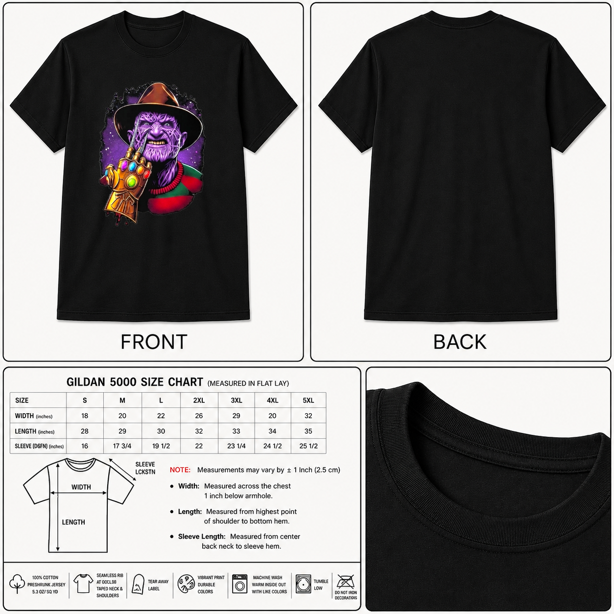 Freddy Krueger Thanos Shirt