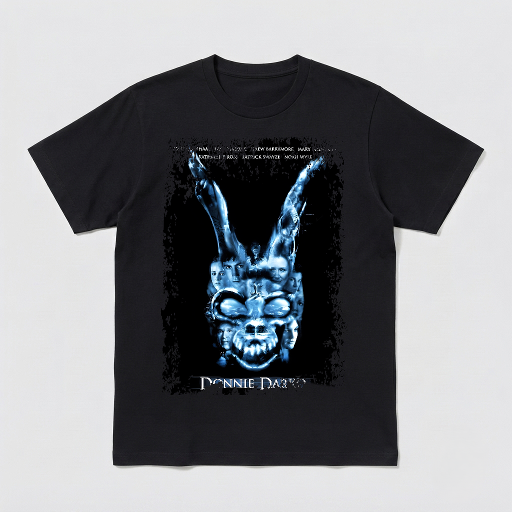 Donnie Darko - Movie Poster Inspired Unisex Black T-Shirt - HQ
