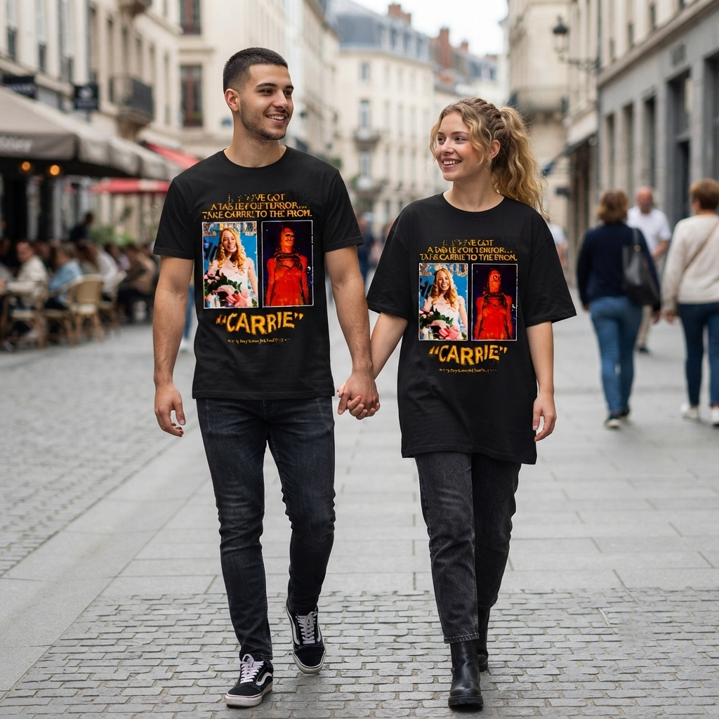 Carrie - Movie Poster Inspired Unisex Black Shirt