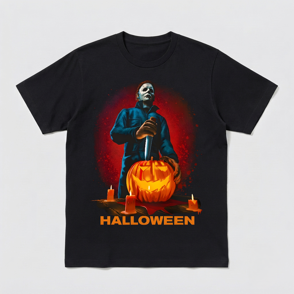 Michael Myers Halloween Horror Movie T-Shirt Black S-3XL-TH81998
