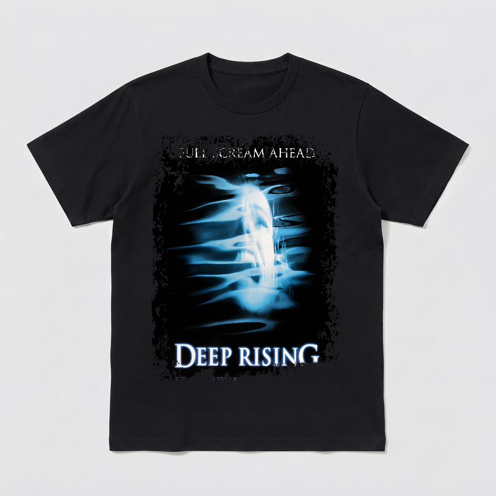 Deep Rising - Movie Poster inspired Unisex Black Shirt