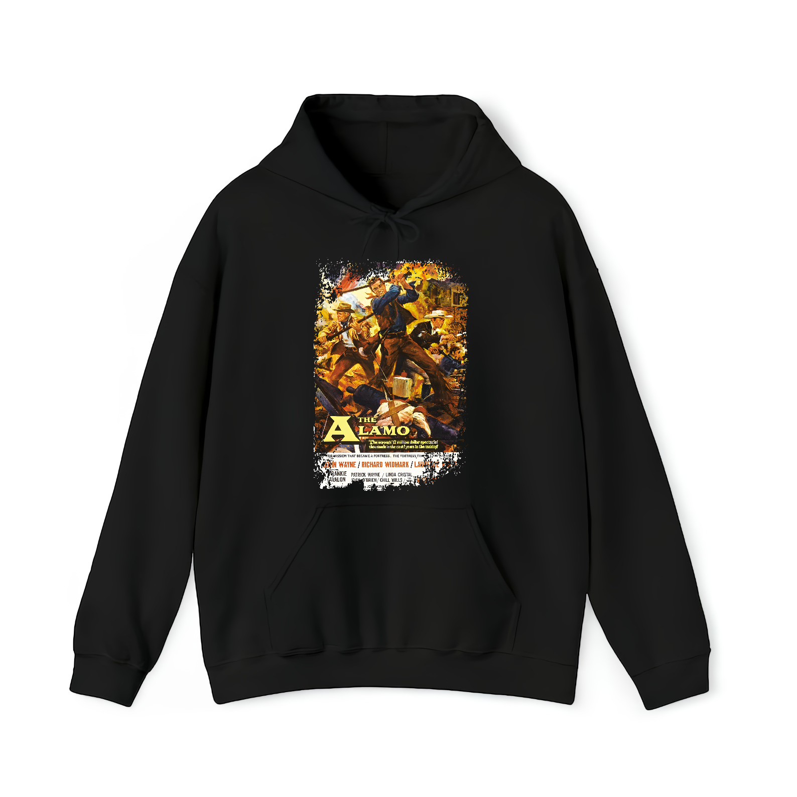 The Alamo - Western Movie Poster inspired Unisex Black Shirt