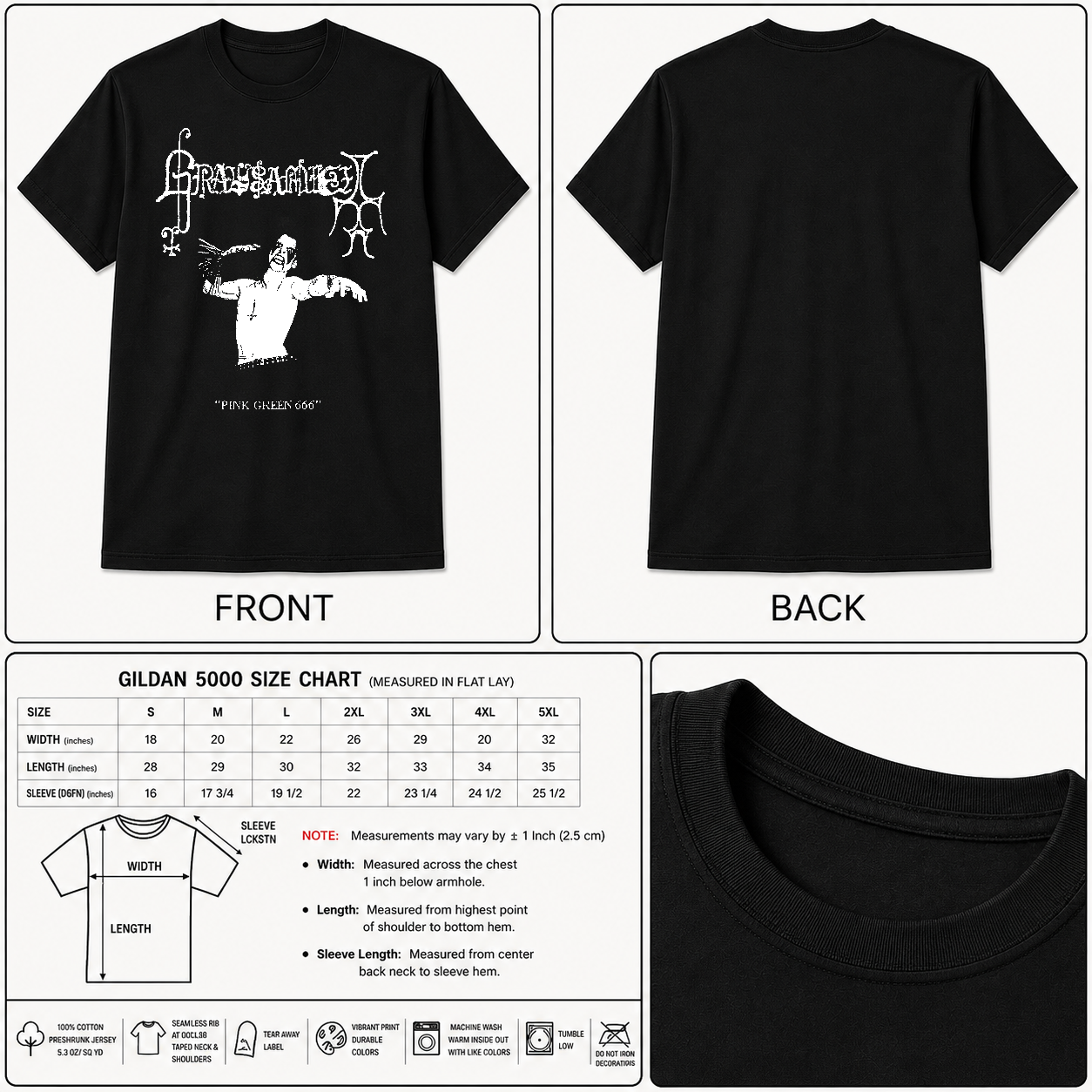 Grausamkeit Shirt - Raw Black Metal - Underground Band Merch - Unisex Tee