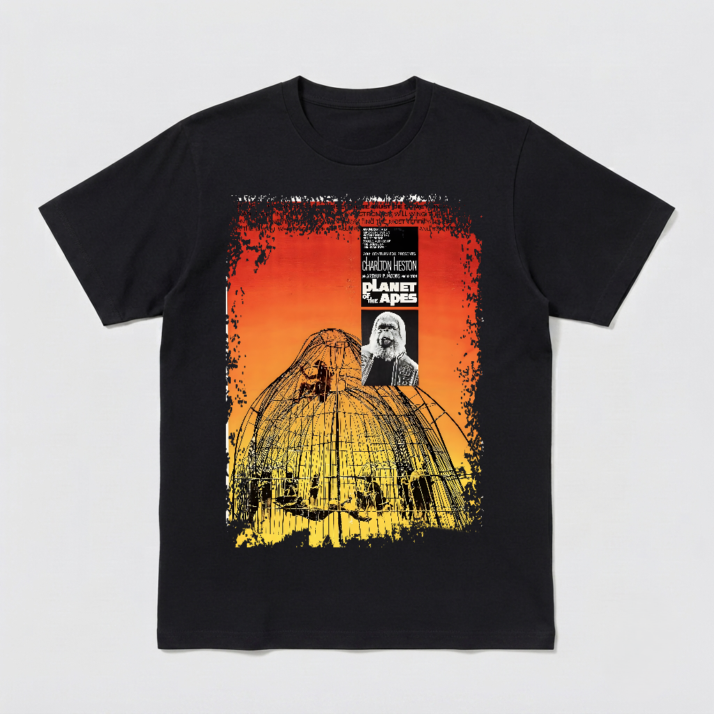 Planet of The Apes (1968) - Movie Poster inspired Unisex Black Shirt