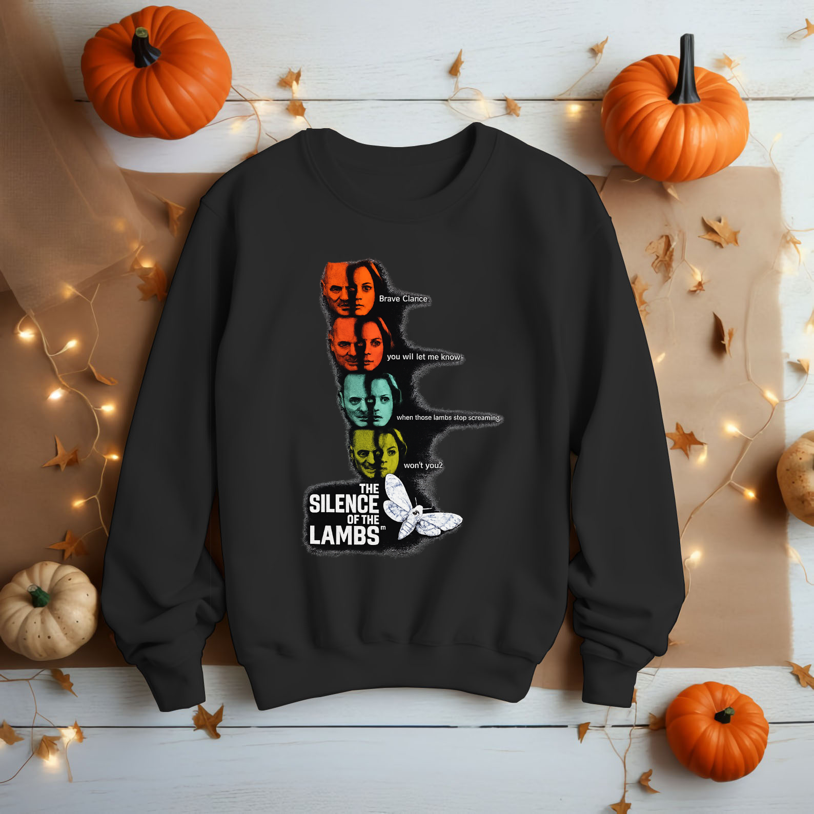 Silence Of The Lambs Shirt Retro Poster Unisex Vintage Movie Horror Hannibal - HQ