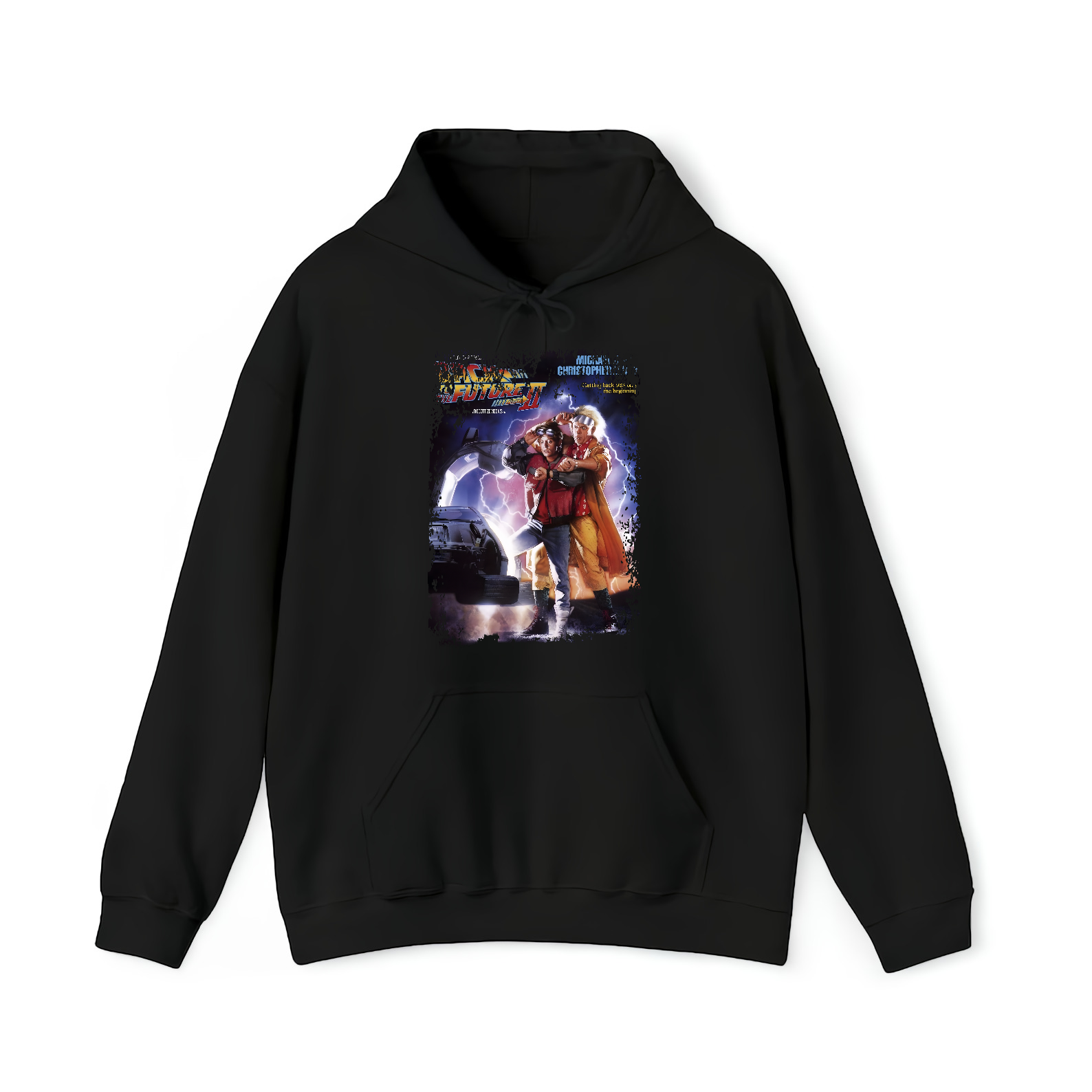 Back To The Future Part II - Movie Poster Inspired Unisex Black Shirt