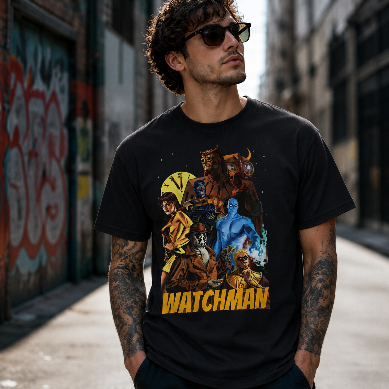 The Watchmen T-Shirt, Graphic Tee, Comic Book Shirt, Superhero Top-TH82078
