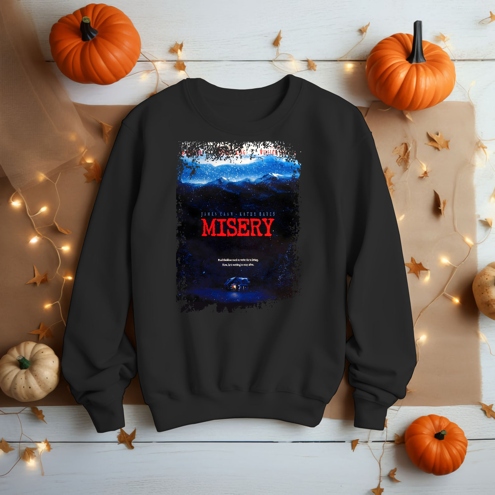Misery - Movie Poster Inspired Unisex Black Shirt